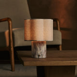 Sisley Weiß – Lilac Marmor Wiederaufladbare Tischlampe