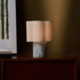 Sisley Medium Blue Calcite Marble Rechargeable Table Lamp