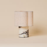 Sisley Medium Calacatta Vionaro White Marble Rechargeable Table Lamp