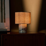 Sisley Medium Calacatta Vionaro White Marble Rechargeable Table Lamp