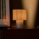 Sisley Medium Rosa Aurora Marble Rechargeable Table Lamp