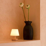 Teddy Light Brown Wooden Rechargeable Table Lamp – Dimmable, USB-C, 100-Hour Battery Life