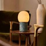 Sol Medium Ice Green Marbre & Albâtre Lampe de table rechargeable