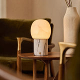 Sol Medium Arabescato Marmor und Alabaster Kabellose Tischlampe
