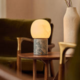 Sol Medium Blue Calcite Marbre & Albâtre Lampe de table rechargeable