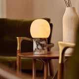 Sol Medium Calacatta Viola Marbre & Albâtre Lampe de table rechargeable