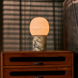 Sol Medium Calacatta Vionaro Jaune Marbre & Albâtre Lampe de table rechargeable