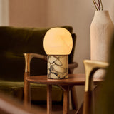 Sol Medium Calacatta Vionaro Jaune Marbre & Albâtre Lampe de table rechargeable