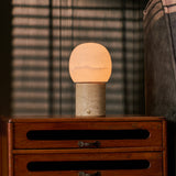 Sol Medium Classic Travertine Travertin & Albâtre Lampe de table rechargeable