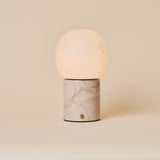 Sol Medium Rosa Aurora Marbre & Albâtre Lampe de table rechargeable