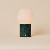 Sol Medium Verde Alpi Marbre & Albâtre Lampe de table rechargeable