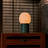Sol Medium Verde Alpi Marbre & Albâtre Lampe de table rechargeable