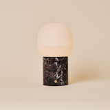 Sol Medium Rosso Levanto Marmor und Alabaster Kabellose Tischlampe