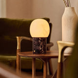 Sol Medium Rosso Levanto Marmor und Alabaster Kabellose Tischlampe