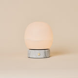 Sol Small Bianco Statuarietto Marble and Alabaster Rechargeable Table Lamp