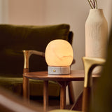 Sol Small Bianco Statuarietto Marble and Alabaster Rechargeable Table Lamp