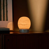 Sol Small Bianco Statuarietto Marble and Alabaster Rechargeable Table Lamp