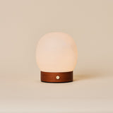 Sol Petit Châtaigne lampe de table en bois & albâtre rechargeable