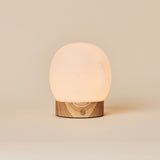 Sol Small Lichtbruin Houten en Albast Oplaadbare Tafellamp