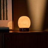 Sol Small Rosso Levanto Marble and Alabaster Rechargeable Table Lamp