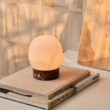 Sol Small Rosso Levanto Marble and Alabaster Rechargeable Table Lamp