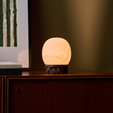 Sol Small Rosso Levanto Marble and Alabaster Rechargeable Table Lamp