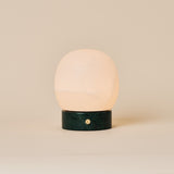 Sol Small Verde Alpi Marble and Alabaster Rechargeable Table Lamp