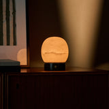 Sol Small Verde Alpi Marble and Alabaster Rechargeable Table Lamp