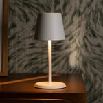 James White Rechargeable Table Lamp – Cordless, Dimmable & Elegant Tavellio