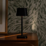 Ava Black Rechargeable Table Lamp | Sleek Cordless Lighting Solution Tavellio