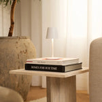 James White Rechargeable Table Lamp – Cordless, Dimmable & Elegant Tavellio
