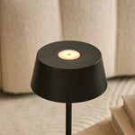 Hugo Midnight Black Rechargeable Table Lamp - Dimmable, Stylish & Cordless Tavellio