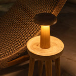 Lennart Wooden Table Lamp – Rechargeable, Dimmable & Cordless Lighting Tavellio
