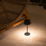 Anton black - Rechargeable iron table lamp Tavellio