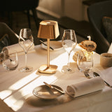 Ava Gold Rechargeable Table Lamp | Cordless, Dimmable & Stylish