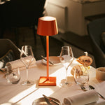 Wouter Orange Blossom Rechargeable Table Lamp – Wireless Charging, Dimmable, 120-Hour Battery Life