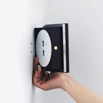 Lane Black Cordless Wall Light – Rechargeable & Dimmable Natural Wood Lamp Tavellio
