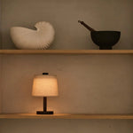 Rover Dark Brown Wooden Lamp – Rechargeable, Cordless & Dimmable Shade Tavellio