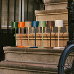 Wouter Delftware Blue Rechargeable Table Lamp – Wireless Charging, Dimmable, 120-Hour Battery Life