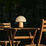 Mia Light Brown Stylish Wooden Table Lamp with Dimmer - Wood, Functional & Subtle