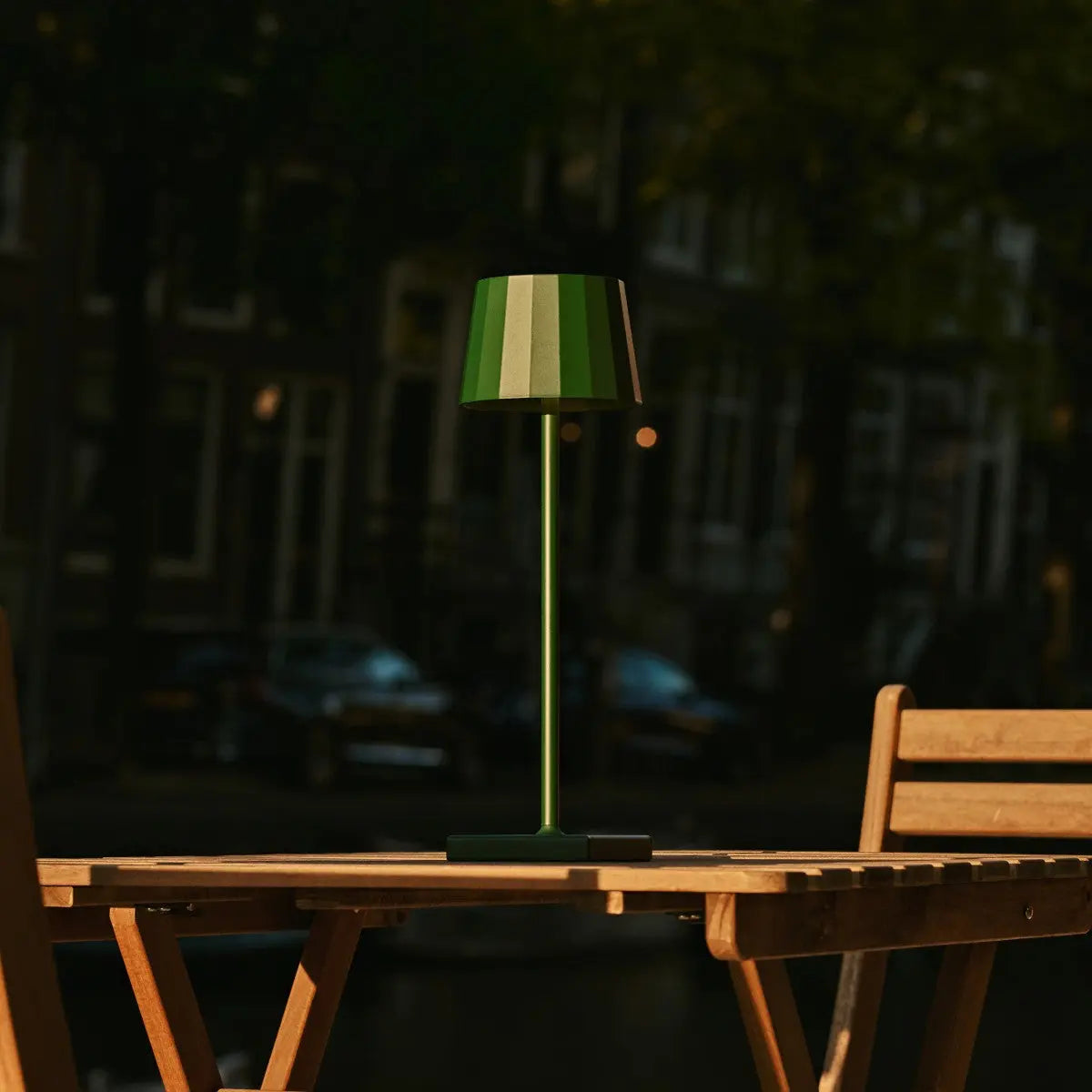 William Pine Green Rechargeable Table Lamp – USB-C, Dimmable, 120-Hour Battery