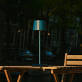 Wouter Delftware Blue Rechargeable Table Lamp – Wireless Charging, Dimmable, 120-Hour Battery Life