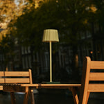 Wouter Delftware Blue Rechargeable Table Lamp – Wireless Charging, Dimmable, 120-Hour Battery Life