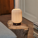 Alba Dunkelbraun Holz Wiederaufladbare Tischlampe 