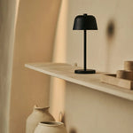 Anton Black Rechargeable Table Lamp | Stylish & Cordless Lighting