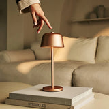 Anton Copper Rechargeable Table Lamp | Stylish & Cordless Lighting
