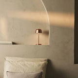 Anton Copper Rechargeable Table Lamp | Stylish & Cordless Lighting