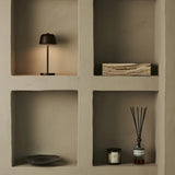 Anton Espresso Brown Rechargeable Table Lamp | Stylish & Cordless Lighting