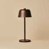 Anton Espresso Brown Rechargeable Table Lamp | Stylish & Cordless Lighting