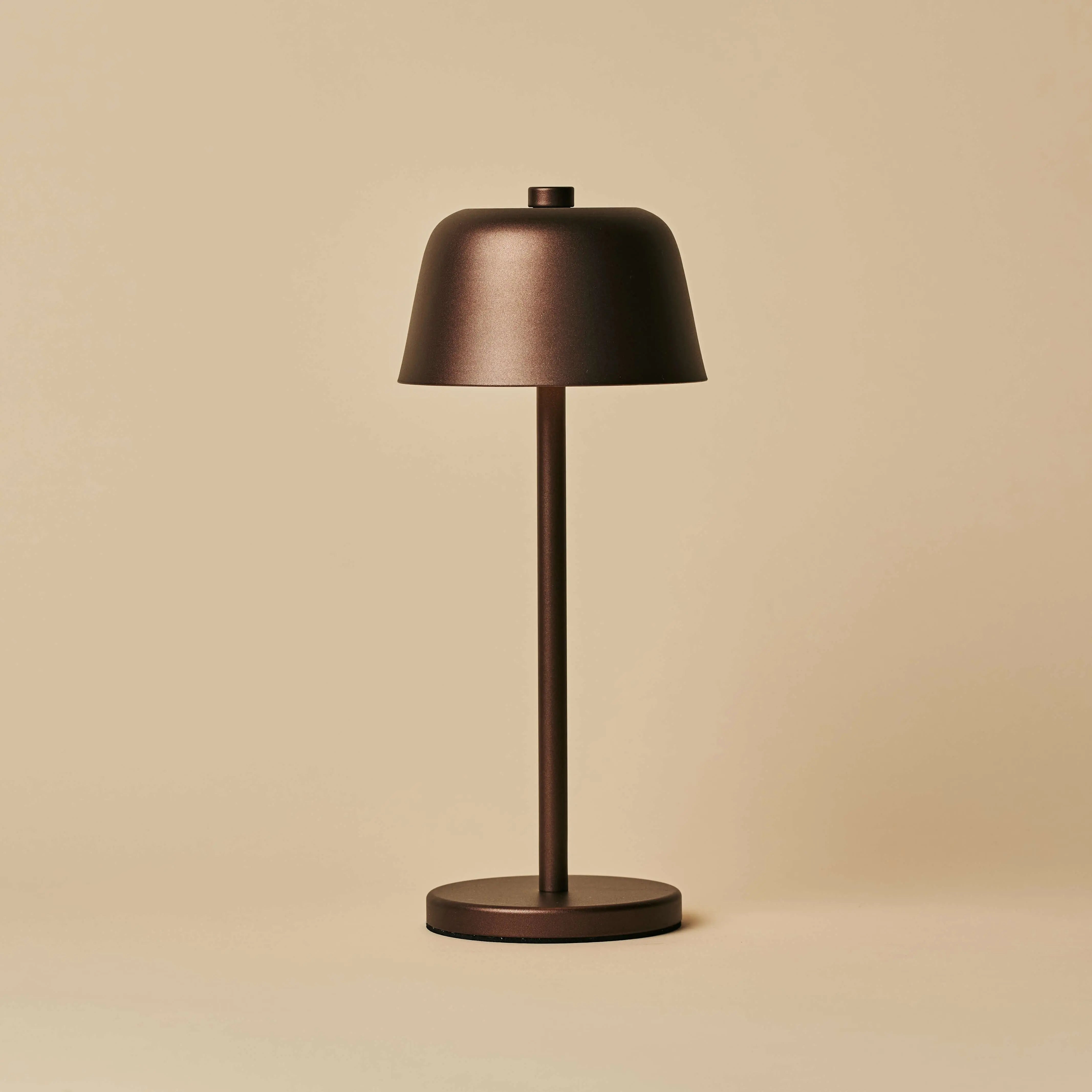 Anton Espresso Brown Rechargeable Table Lamp | Stylish & Cordless Lighting